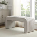 Banc à panneaux - Gris pierre
