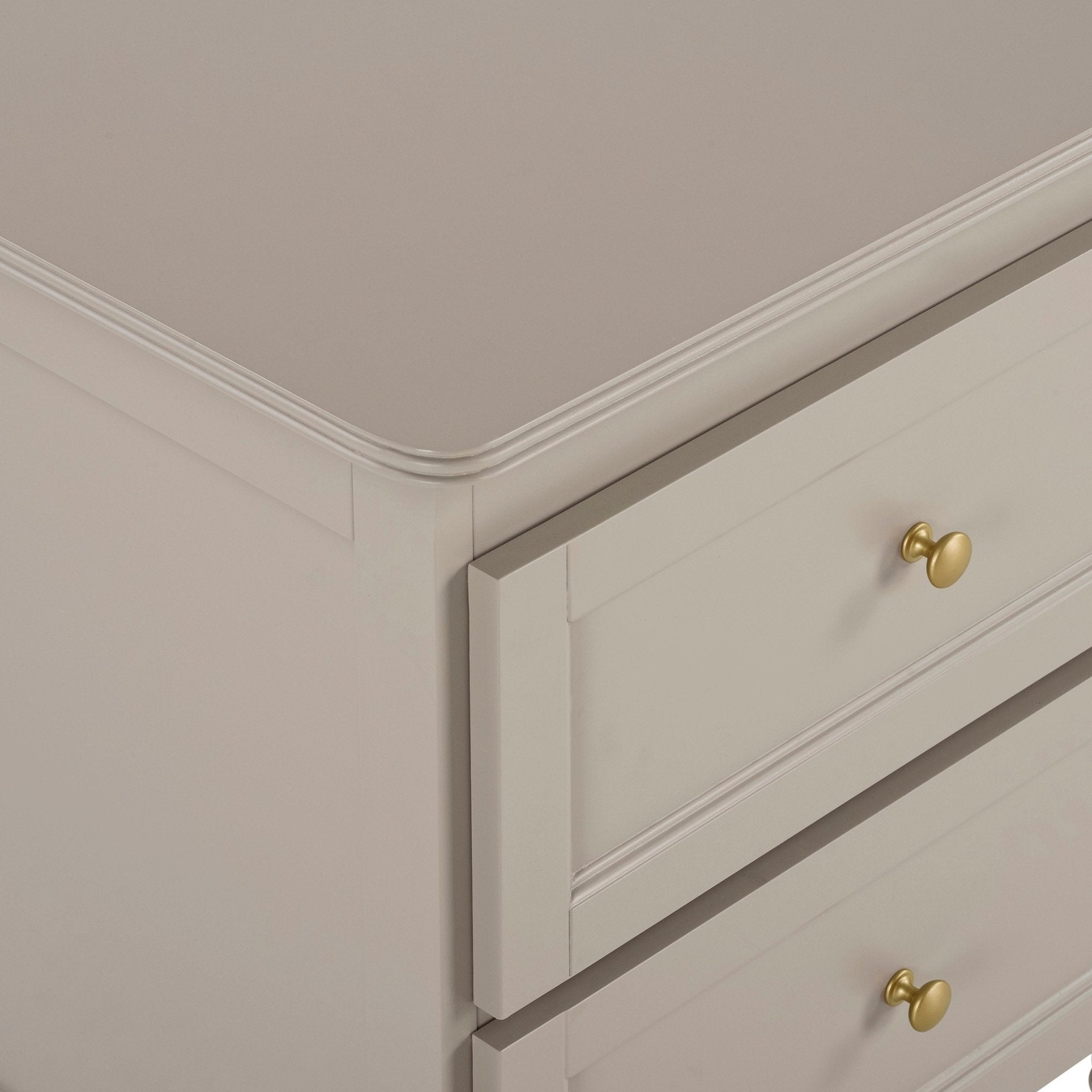 Table de chevet 2 tiroirs - Taupe