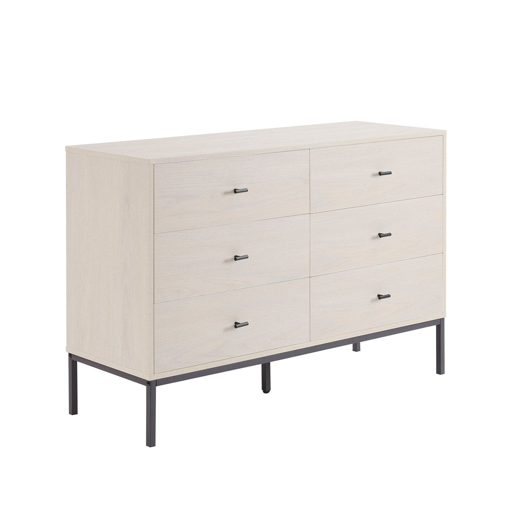 Commode 6 tiroirs - Bois clair