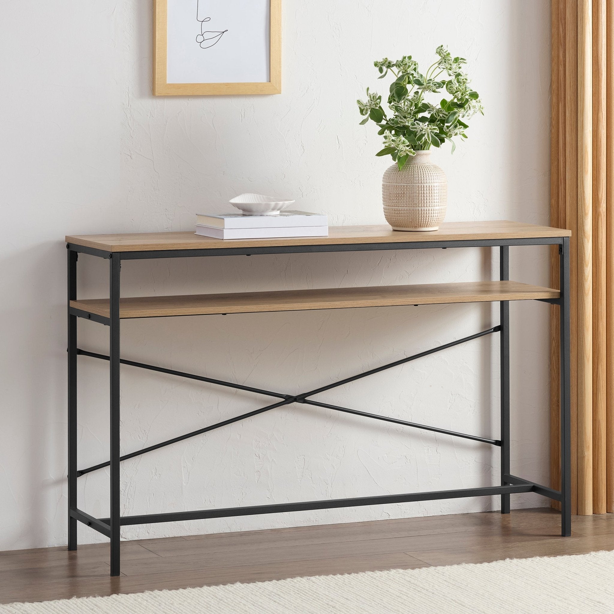 Coiffeuse console - Effet chêne