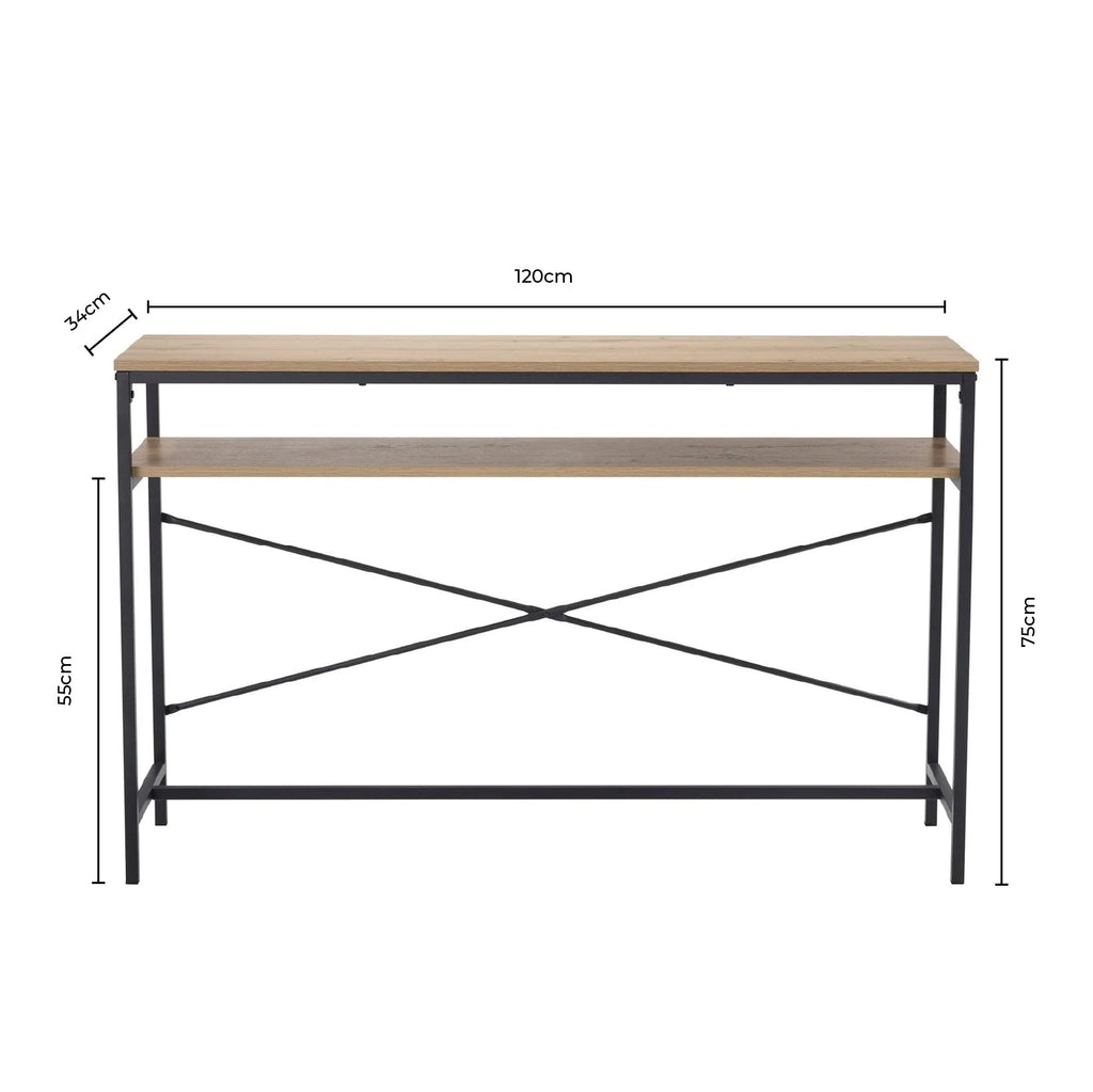 Coiffeuse console - Effet chêne